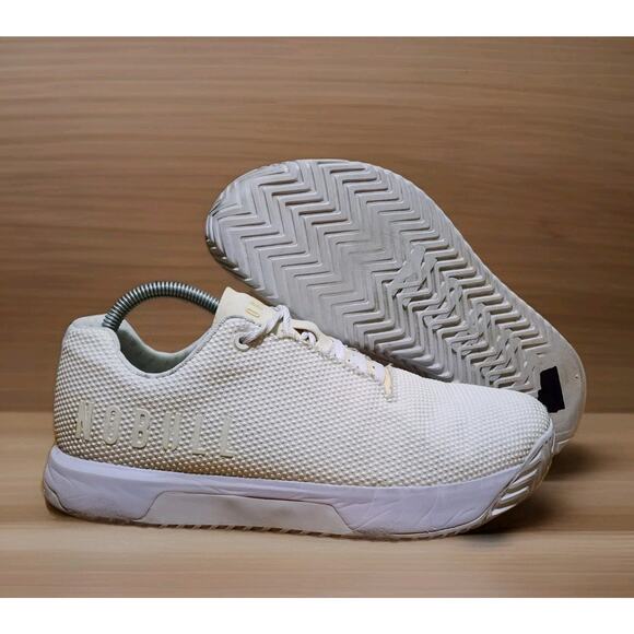 Nobull Outwork Superfabric Mens 8.5 Crossfit Gym Shoes Sneakers Athletic White - Picture 1 of 10
